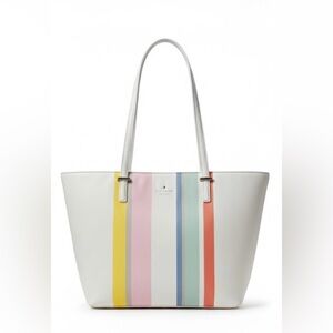 Kate Spade Cedar Street Stripe Harmony Tote (Limited Edition) Storybook Lining 🌴